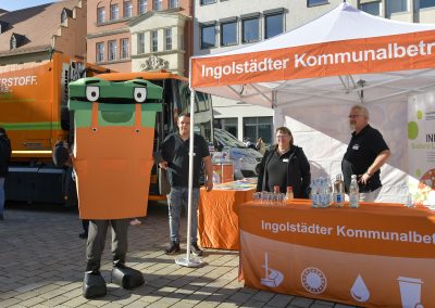 Infostand der INKB am Tag der Nachhaltigkeit 2023, Foto: Stadt Ingolstadt / Ulrich Rössle